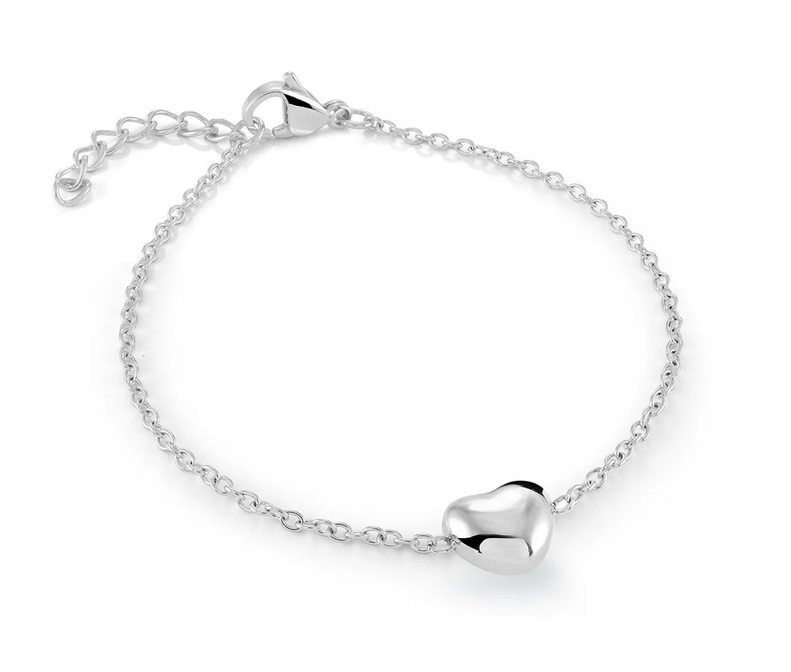 BRACELET COEUR BOMBÉ - IG SWB270 - MINI-VÉLORIA