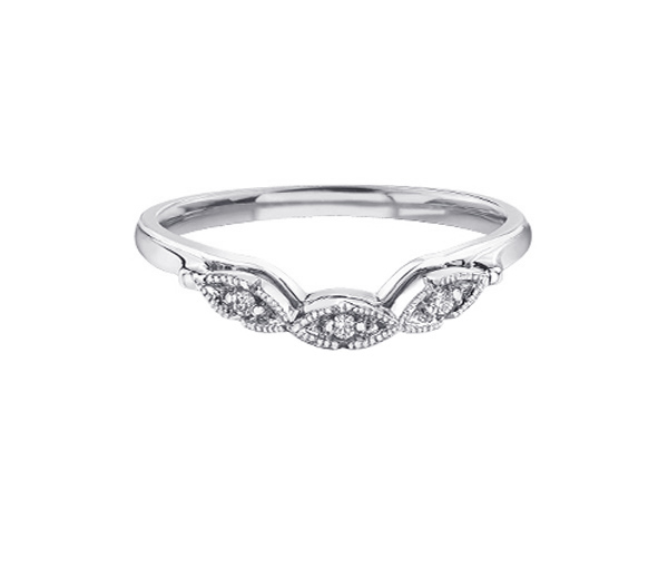 JONC SEMI-ÉTERNITÉ EN OR SERTI DE DIAMANTS - CR DD7541W - BIJOUX CANADIEN