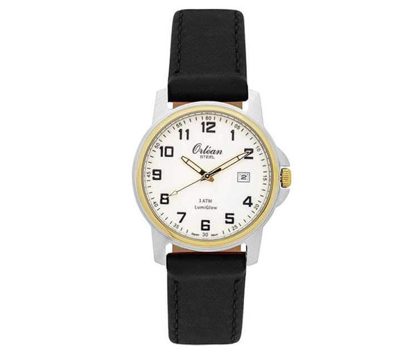 MONTRE ORLEAN ACIER 2T LUMIGLOW