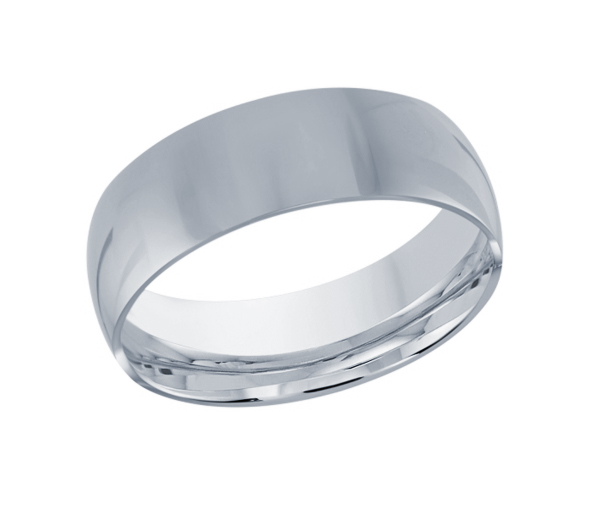 JONC DÔME UNI EN OR CONFORT FIT 8MM DE LARGEUR ET 1.8MM D'ÉPAISSEUR - ML J100/8W7 - MALO 