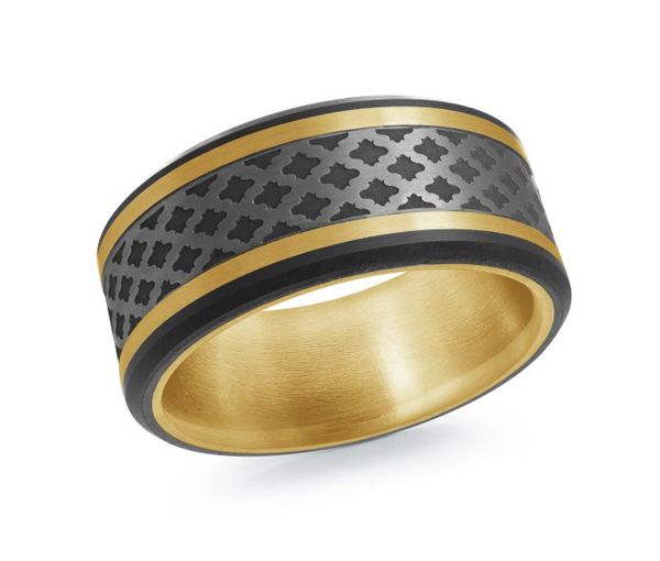 JONC EN OR 14K ET TANTALE - ML MRDTN36Y - MALO 