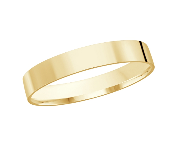 JONC PLAT EN OR AVEC FINIS VARIÉS - ML J104/210Y03 - MALO 