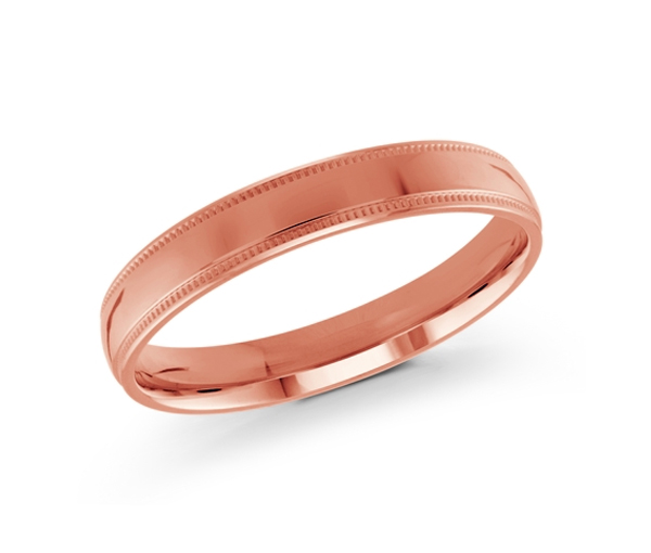 JONC EN OR 3MM DE LARGEUR AVEC MOTIF MILGRAIN SUR LES CÔTÉS - ML J102/3PL14 - MALO 