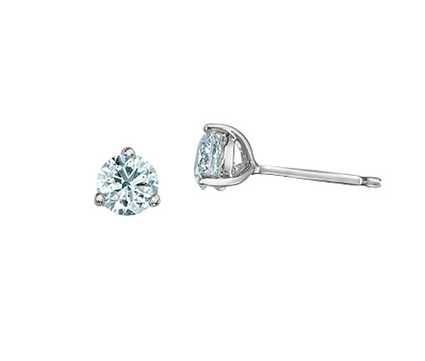 BOUCLES EN OR BLANC SERTIES DE DIAMANTS DE LABORATOIRE - CR 70002 - BIJOUX CANADIEN