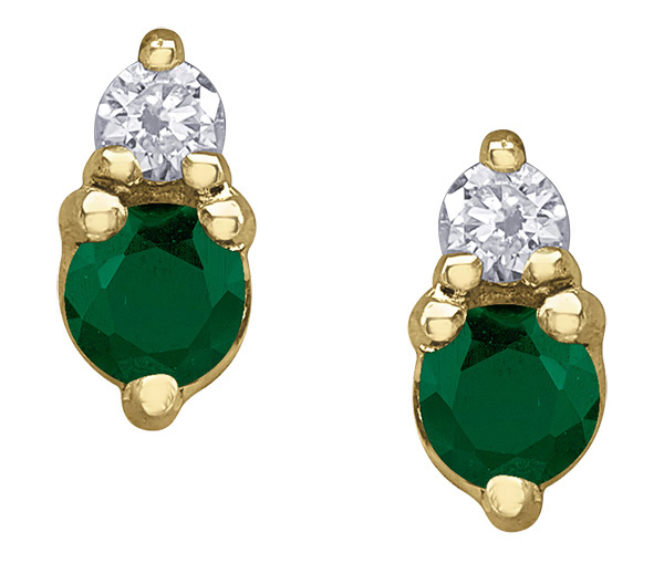 BOUCLES EN OR SERTIES DE DIAMANTS ET DE PIERRES DE NAISSANCES VARIÉES - CR DX951YEM - BIJOUX CANADIEN