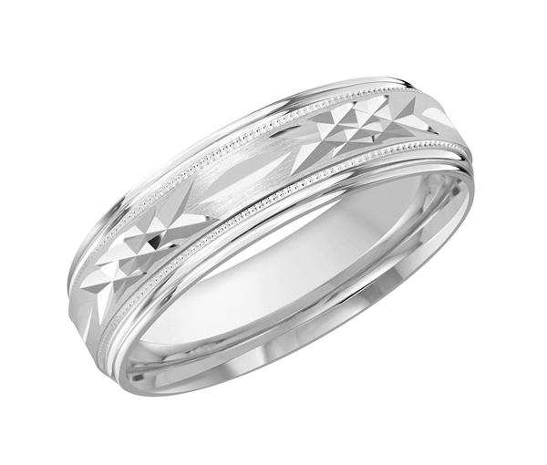 JONC EN OR AVEC TAILLE DIAMANT AU CENTRE - ML FT007/6W1 - MALO 