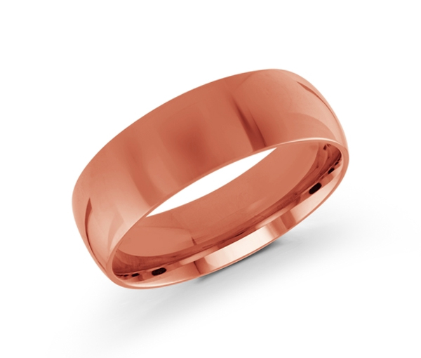 JONC DÔME UNI EN OR CONFORT FIT 7MM DE LARGEUR ET 1.8MM D'ÉPAISSEUR - ML J206/7P7 - MALO 