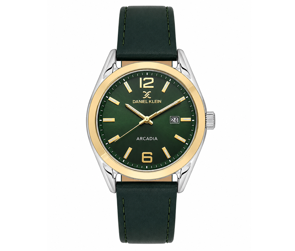 MONTRE DANIEL KLEIN AU QUARTZ AVEC BRACELET DE CUIR - BA DK13692/9 - DANIEL KLEIN