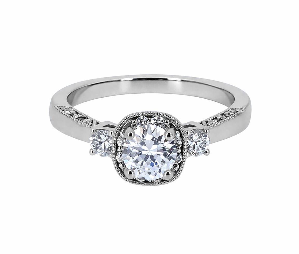 BAGUE ARGENT CZ SANS GARANTIE - SJ BDARG04/1 - BIJOUTERIE SUISSE INC.