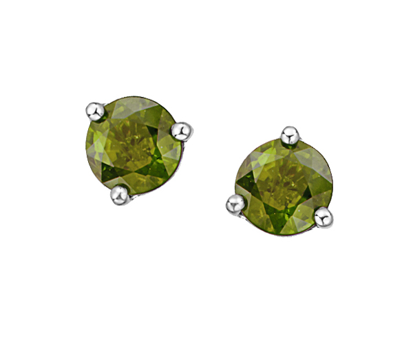 BOUCLES FIXES STYLE MARTINI EN OR SERTIES DE PIERRES DE NAISSANCES - CR DX606WPER - BIJOUX CANADIEN
