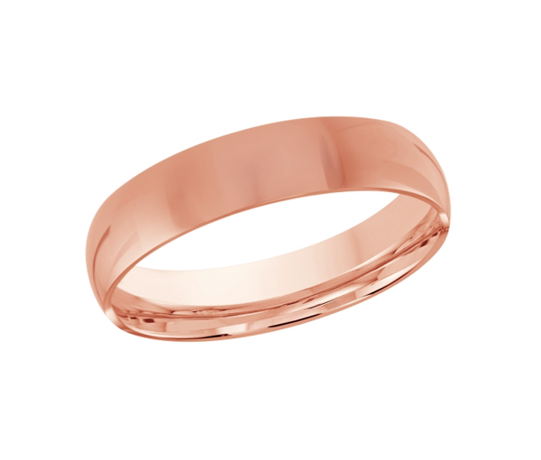 JONC DÔME UNI EN OR CONFORT FIT 5MM DE LARGEUR - ML J100/5PL7 - MALO 