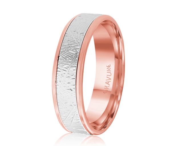JONC EN OR OU EN PLATINE AVEC MOTIF SCRATCH AU CENTRE - ML GH1571PW14 - MALO 