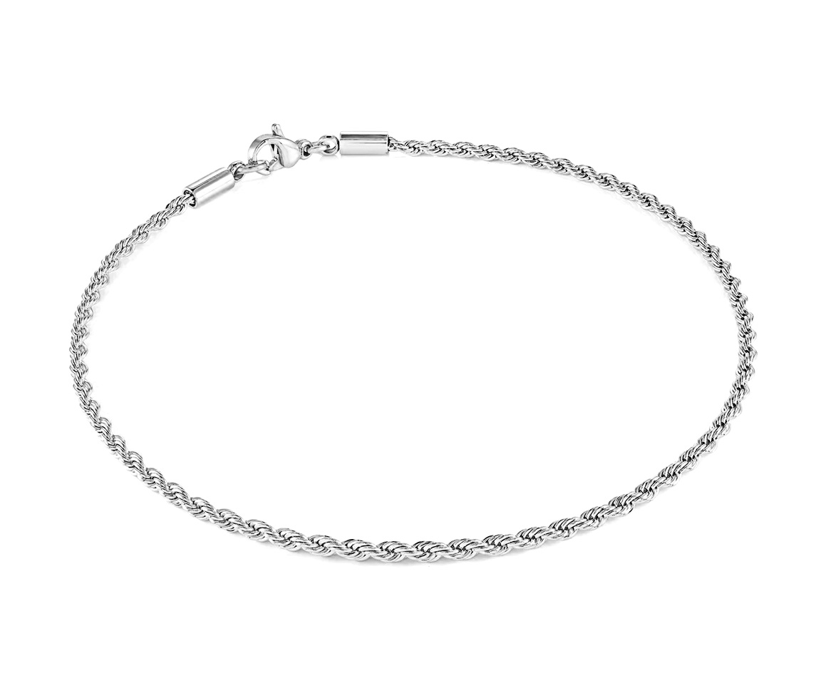 BRACELET EN ACIER À MAILLE TORSADE - IG SWB247 - VELORIA