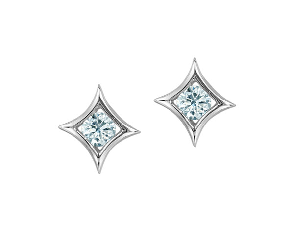 BOUCLES EN OR BLANC SERTIES DE DIAMANTS DE LABORATOIRE - CR 70024 - BIJOUX CANADIEN
