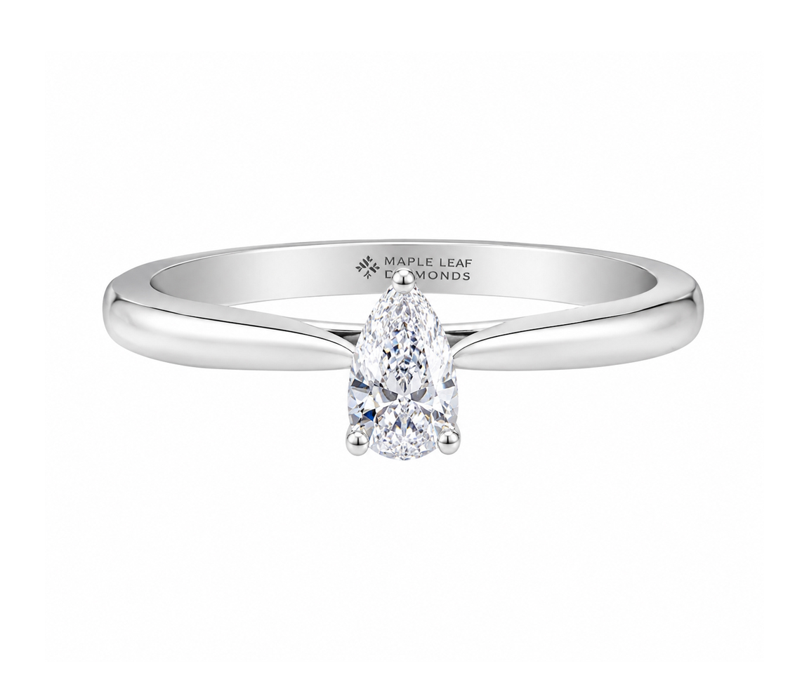 BAGUE AVEC DIAMANT CANADIEN - CR 10094W30 - DIAMANT CANADIEN