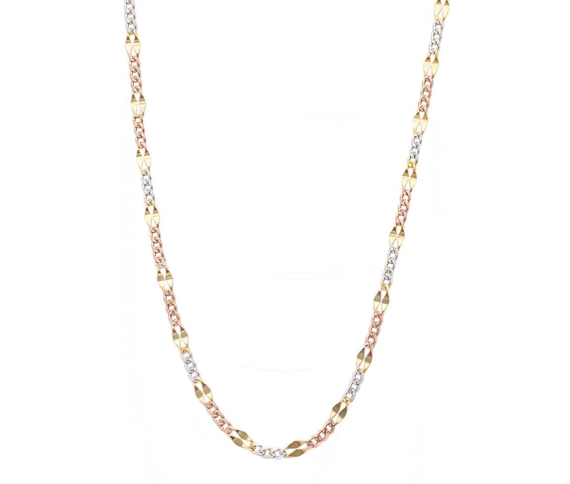 CHAINE EN OR 3 TONS À MAILLE FIGARO - CB FIG0603T18 - CBE