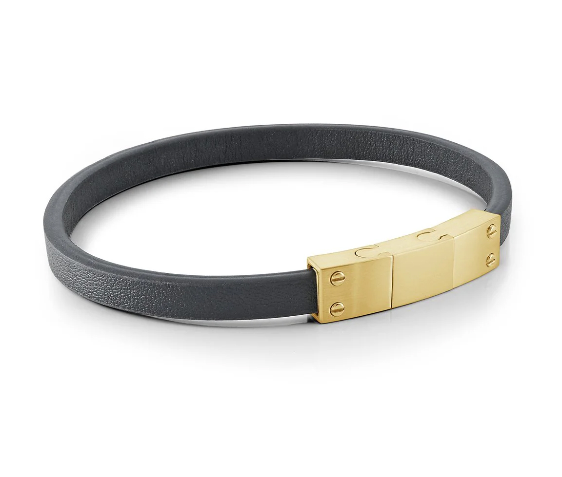 BRACELET EN CUIR ET ACIER - IG SLB700GO - ITALGEM
