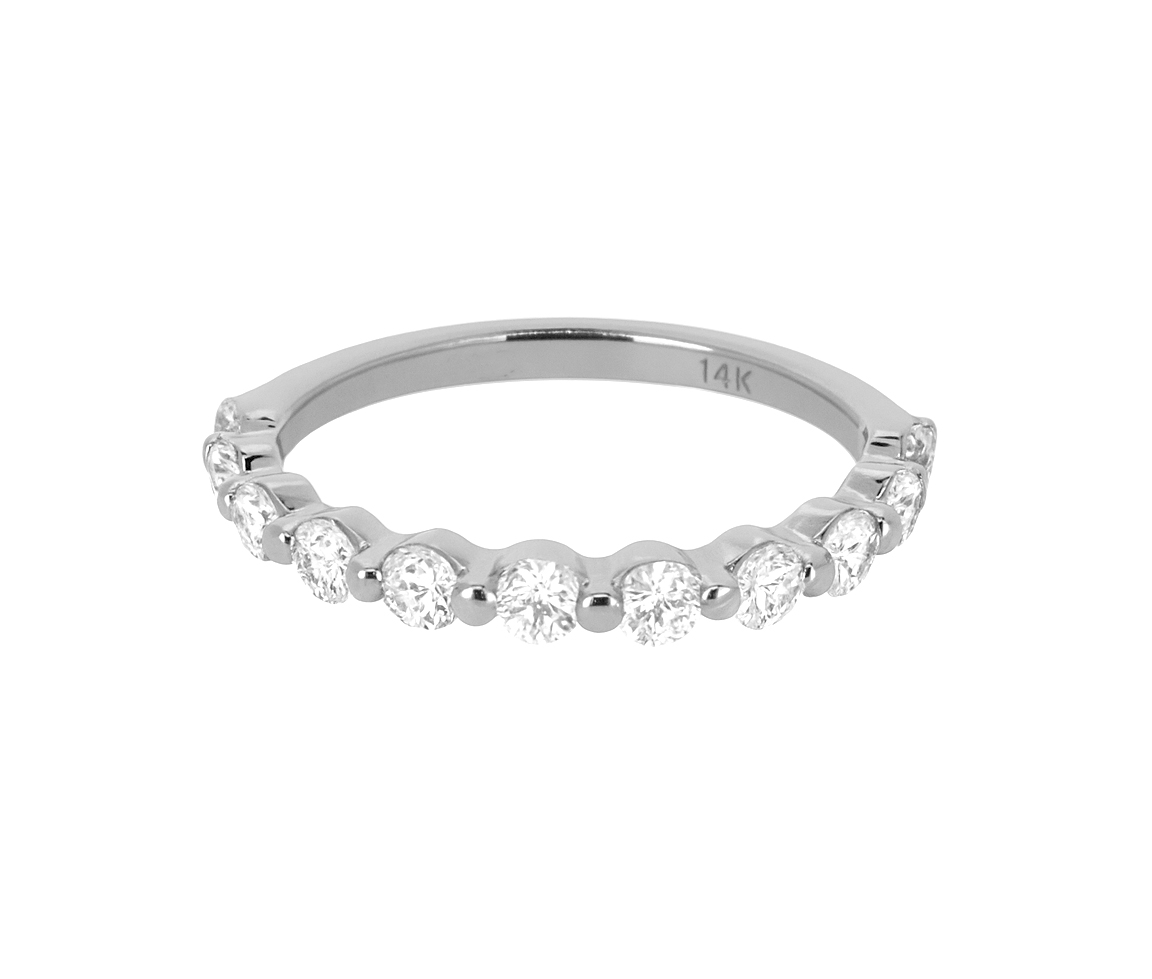JONC EN OR SERTI DE DIAMANTS - S LR0923W - BIJOUX D'IMPORTATION