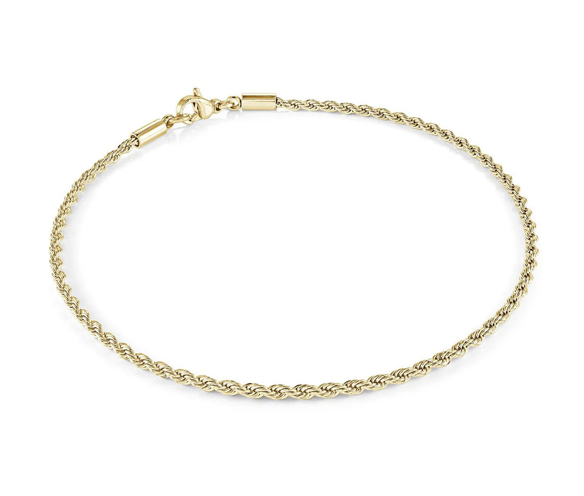 BRACELET EN ACIER À MAILLE TORSADE - IG SWB247GO/7 - VELORIA