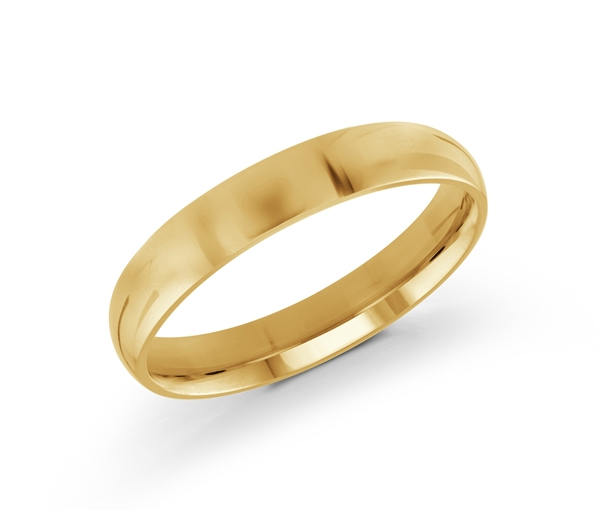 JONC DÔME UNI EN OR CONFORT FIT 4MM DE LARGEUR 2MM D'ÉPAISSEUR - ML J200/4Y7 - MALO 