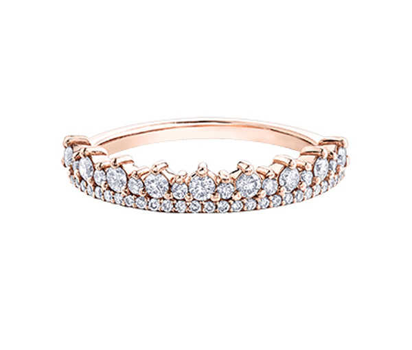 JONC STYLE COURONNE EN OR SERTI DE DIAMANTS - CR DD7474R - BIJOUX CANADIEN