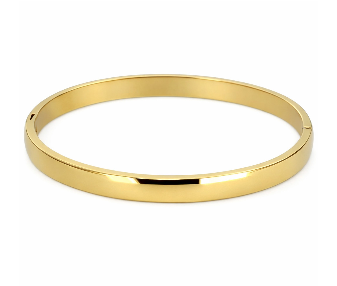 BRACELET BANGLE EN ACIER OUU ACIER/PVD OR UNI - IG SWBG127GO - ITALGEM