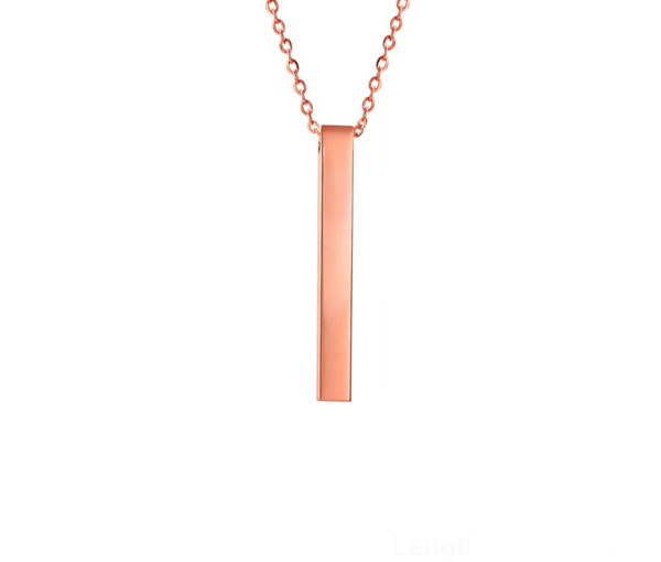 PENDENTIF BAR EN ACIER PERSONNALISABLE - SJ BARR - BIJOUTERIE SUISSE INC.