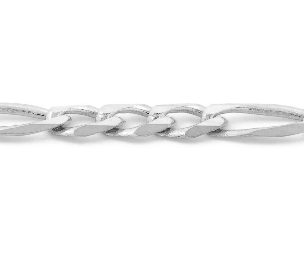 CHAINE EN OR 10K À MAILLE FIGARO - SY ORO21W - BIJOUX D'IMPORTATION