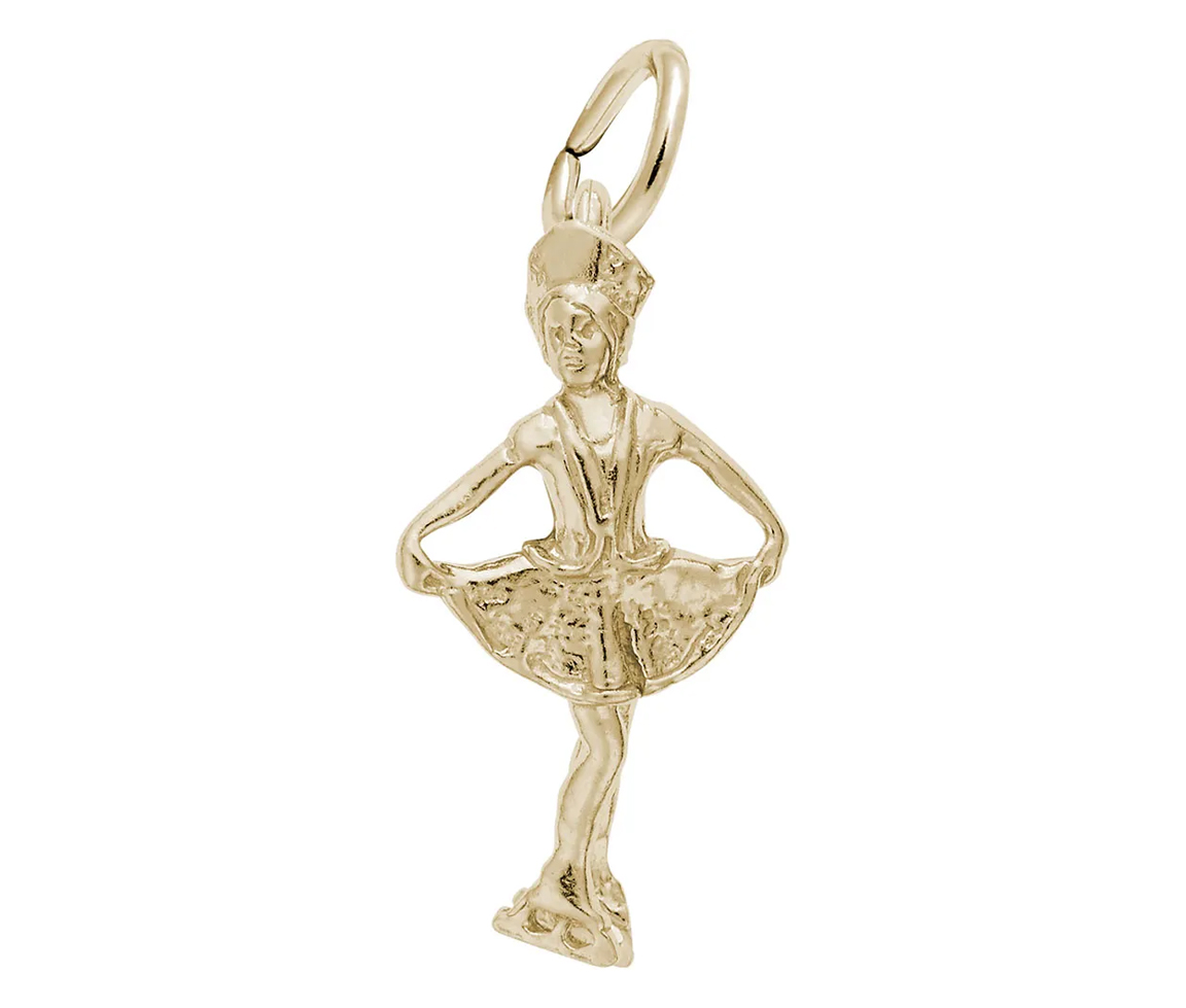 PENDENTIF PATINEUSE EN ARGENT OU EN OR - NU 1764GP - NUCO/REMBRANDT 