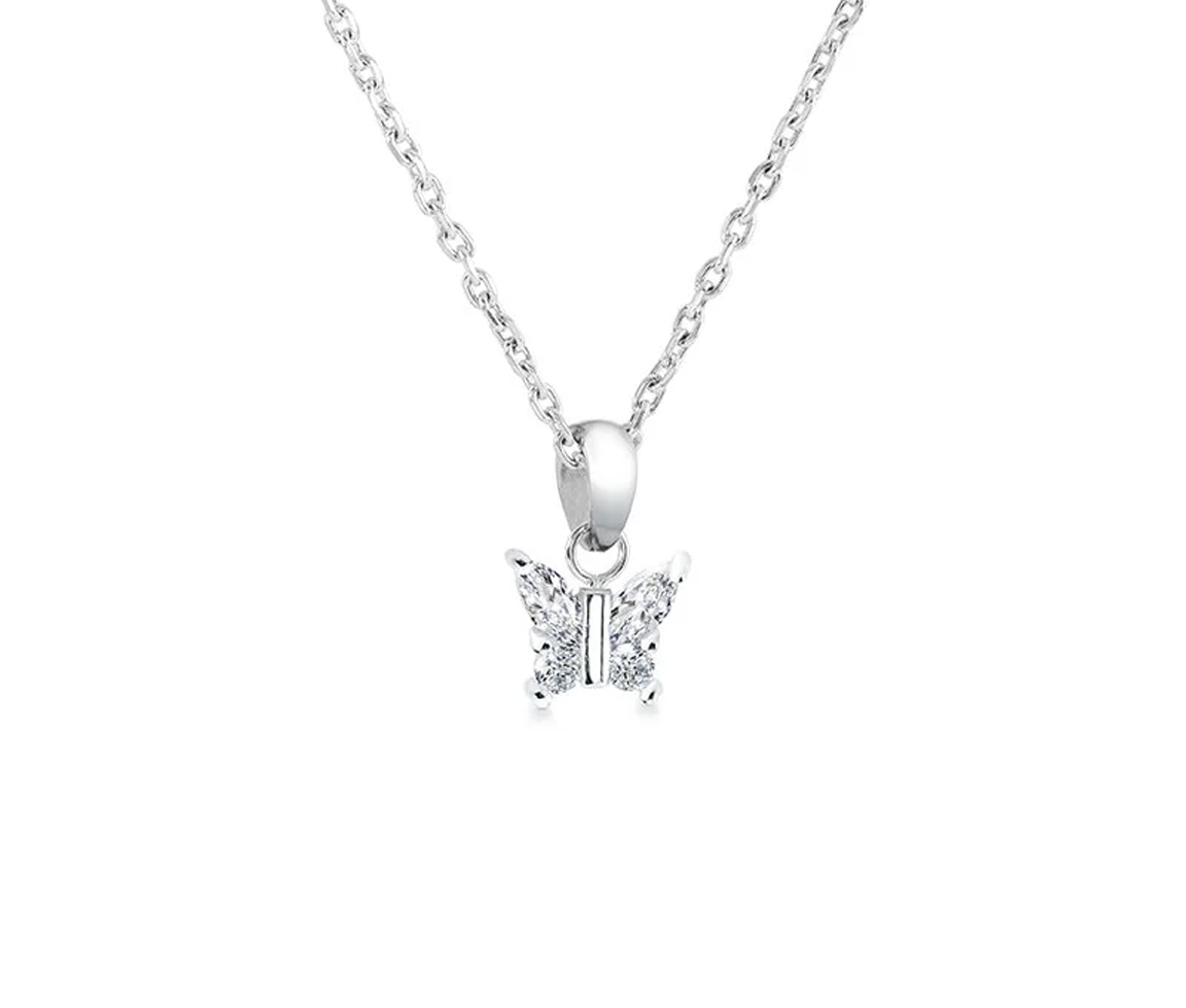 PENDENTIF PAPILLON ET SA CHAINE - IG SWP134 - MINI-VÉLORIA