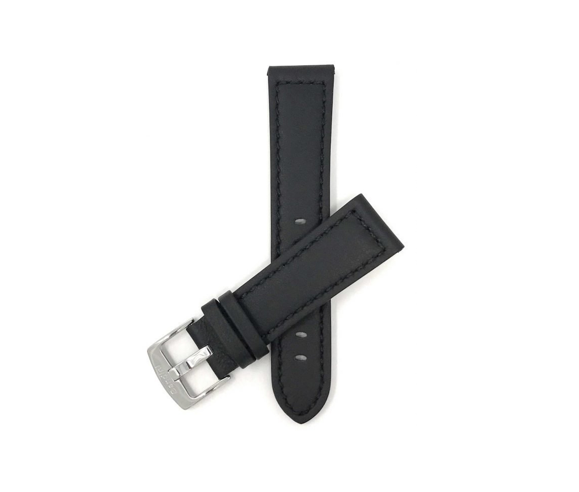 BRACELET DE MONTRE EN CUIR AVEC SURPIQÛRES