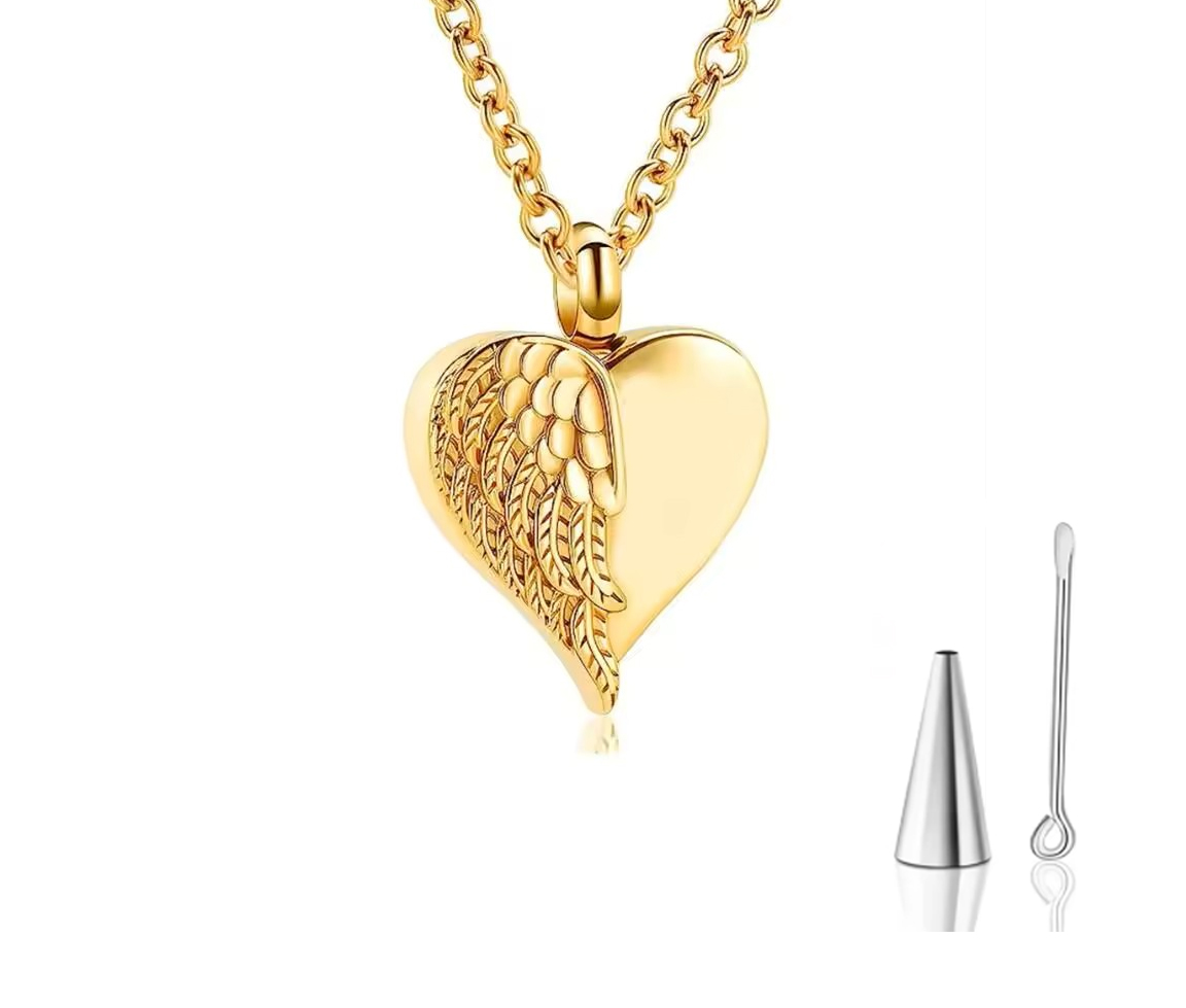 URNE POUR CENDRES COEUR/AILE - SJ CREM03Y - BIJOUTERIE SUISSE INC.