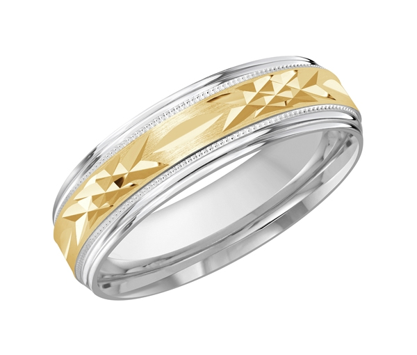 JONC EN OR AVEC TAILLE DIAMANT AU CENTRE - ML FT007/6WY1 - MALO 