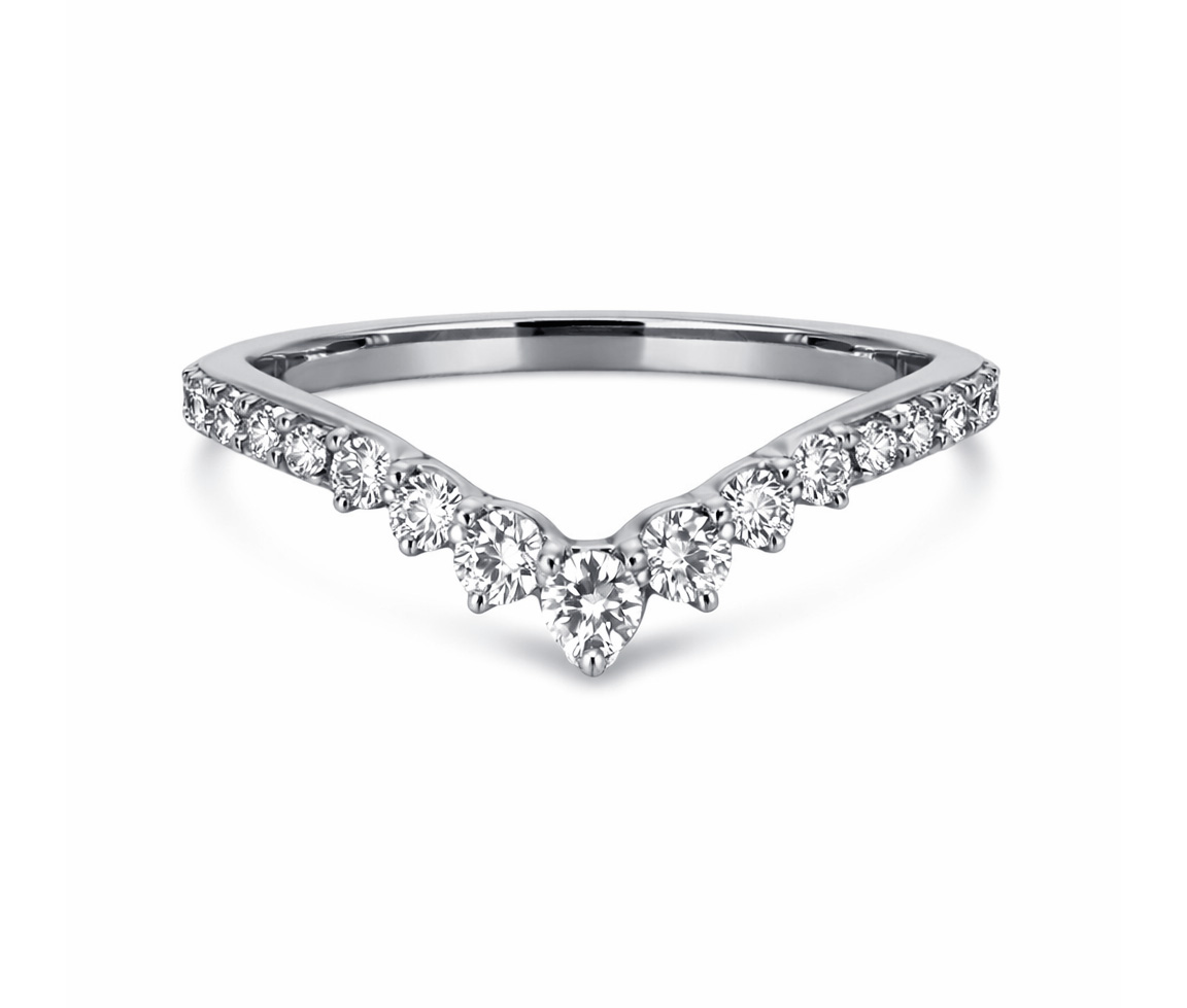 JONC CONTOUR EN OR SERTI DE DIAMANTS DE LABORATOIRE - DG LR407W - DIAMANT LABO