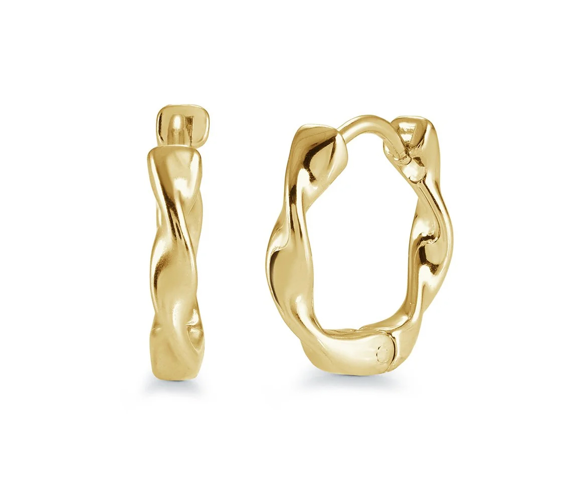 BOUCLES HUGGIES TWISTÉES - IG SEA562GO - VÉLORIA