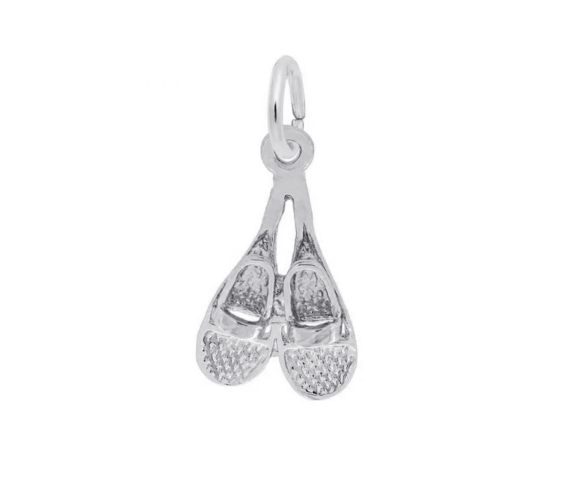 PENDENTIF PAIRE DE RAQUETTE EN ARGENT OU EN OR - NU 2318ARG - NUCO/REMBRANDT 