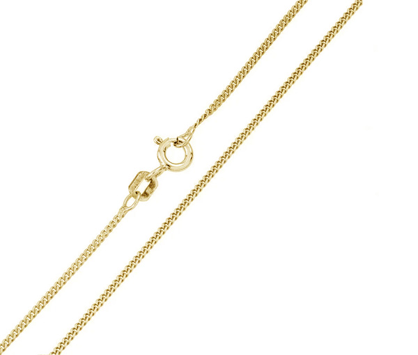 CHAINE EN OR JAUNE OU BLANC À MAILLE GOURMETE - MB CURB030Y20 - BIJOUX D'IMPORTATION