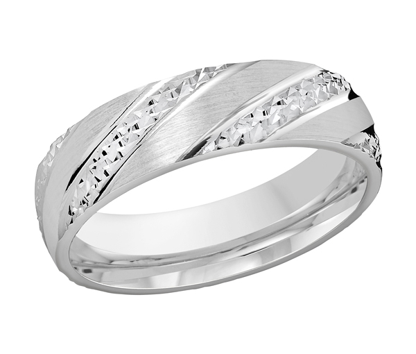 JONC EN OR AVEC LIGNE TAILLÉ DIAMANT - ML FT1100 6W0 - MALO 