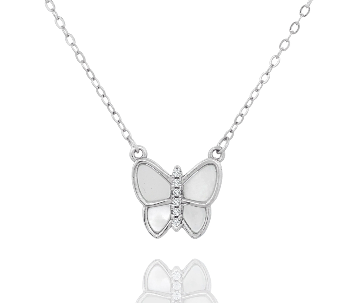 COLLIER PAPILLON - MA ARP339 - BIJOUX D'IMPORTATION