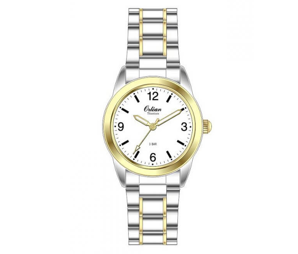 MONTRE DAME ORLEAN EN TITANE/PVD OR 2 TONS - BA ME3633 - ORLEAN