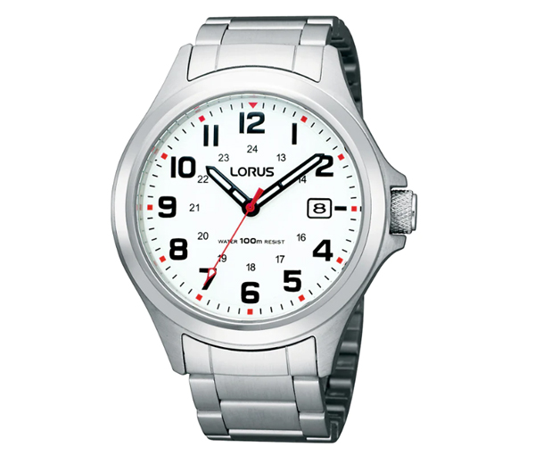 MONTRE LORUS POUR HOMME 12/24 HEURE EN ACIER - SA RXH031X5 - LORUS