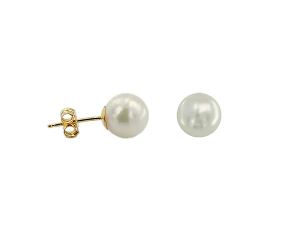 BOUCLES PERLES DE CULTURE - AR C19YBO - PERLE D'IMPORTATION