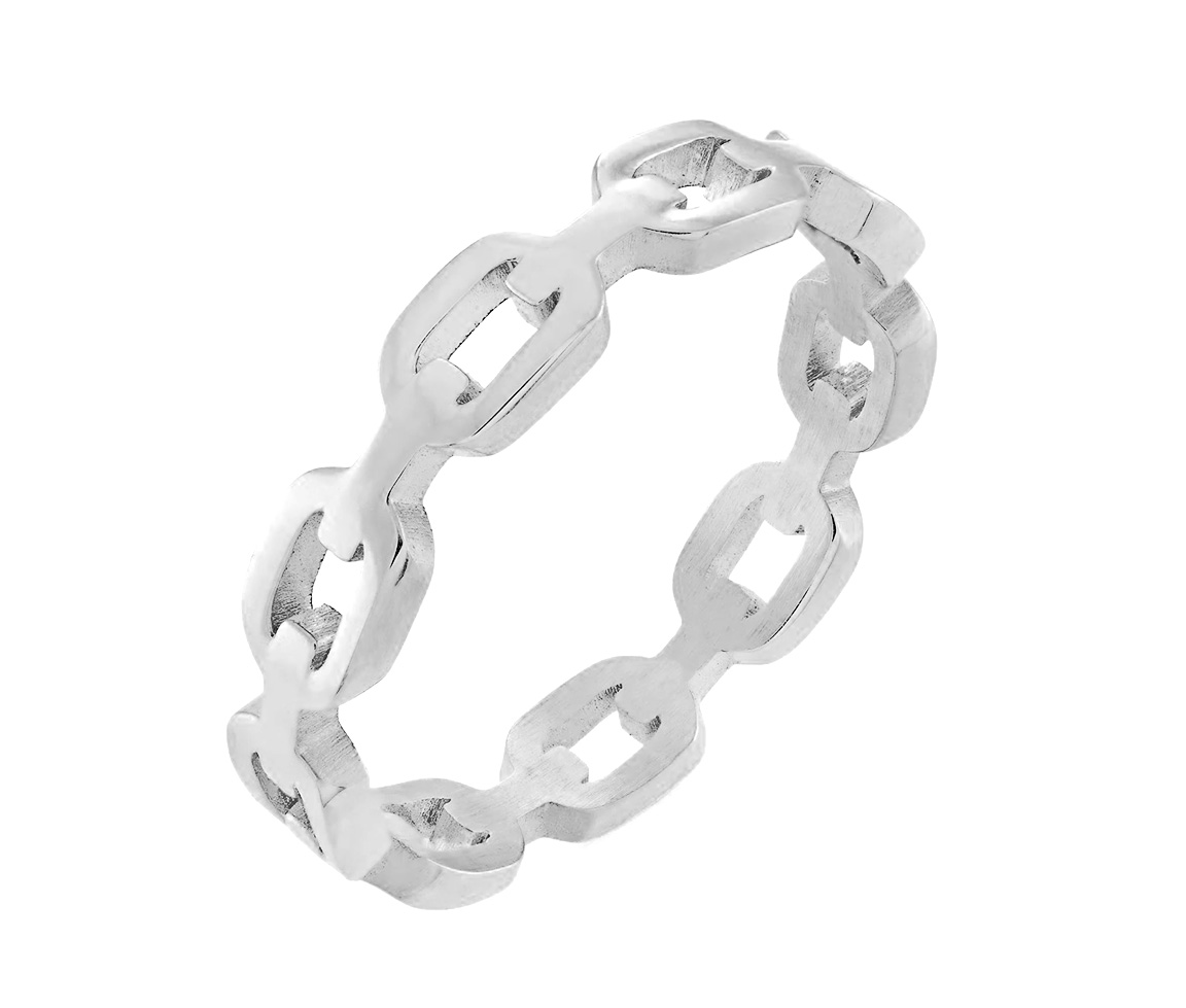 BAGUE CHAINETTE EN ACIER - IG SWR34/5 - VÉLORIA