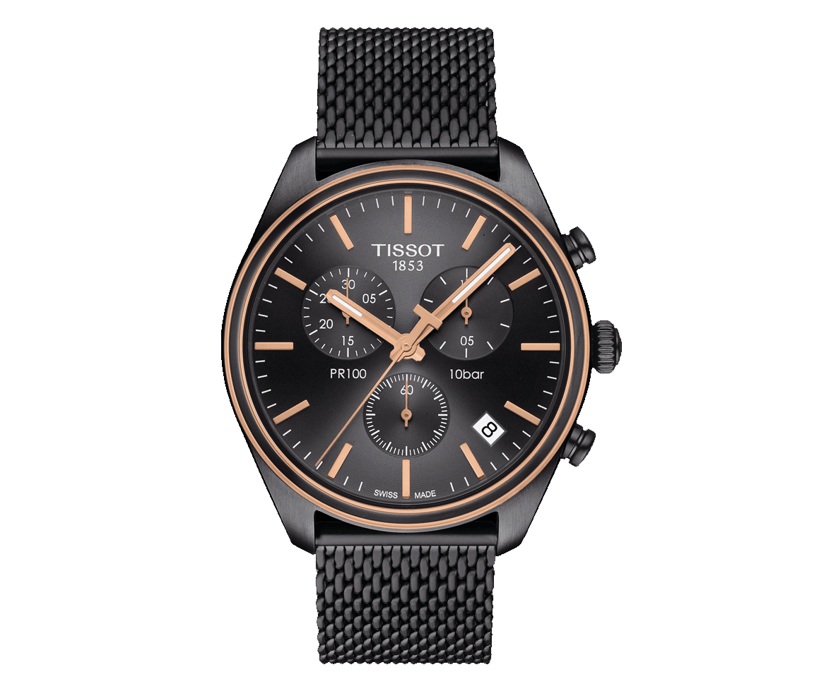 MONTRE TISSOT PR100 CHRONOGRAPHE - T1014172306100 - TISSOT