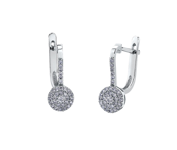 BOUCLES EN OR BLANC SERTIES DE DIAMANTS CANADIENS ET DE DIAMANTS - CR AM301W27 - DIAMANT CANADIEN