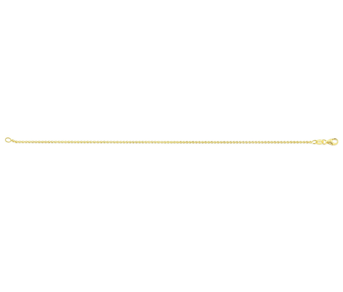 BRACELET EN OR JAUNE À MAILLE TORSADE - SY 2606D - BIJOUX D'IMPORTATION