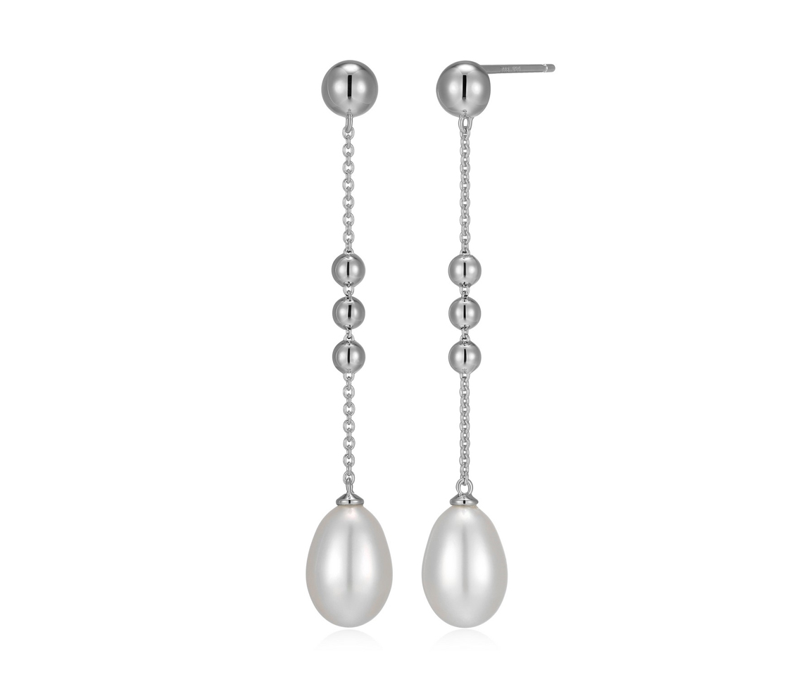 BOUCLES ELLE PENDANTES AVEC PERLES D'EAU DOUCE - PJ R2LCU84558 - ELLE