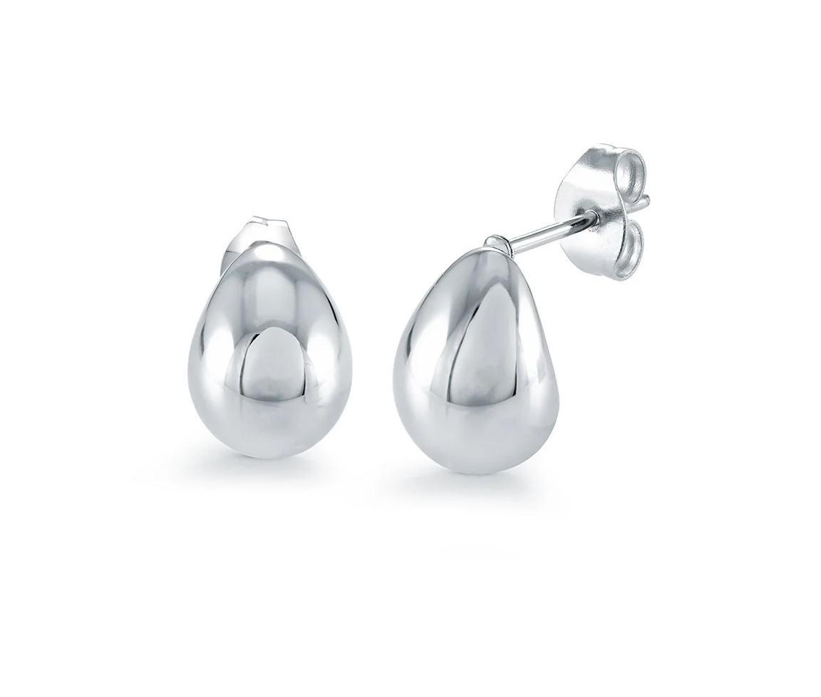 BOUCLES FIXES EN FORME DE GOUTTE EN ACIER - IG SEA423 - VÉLORIA