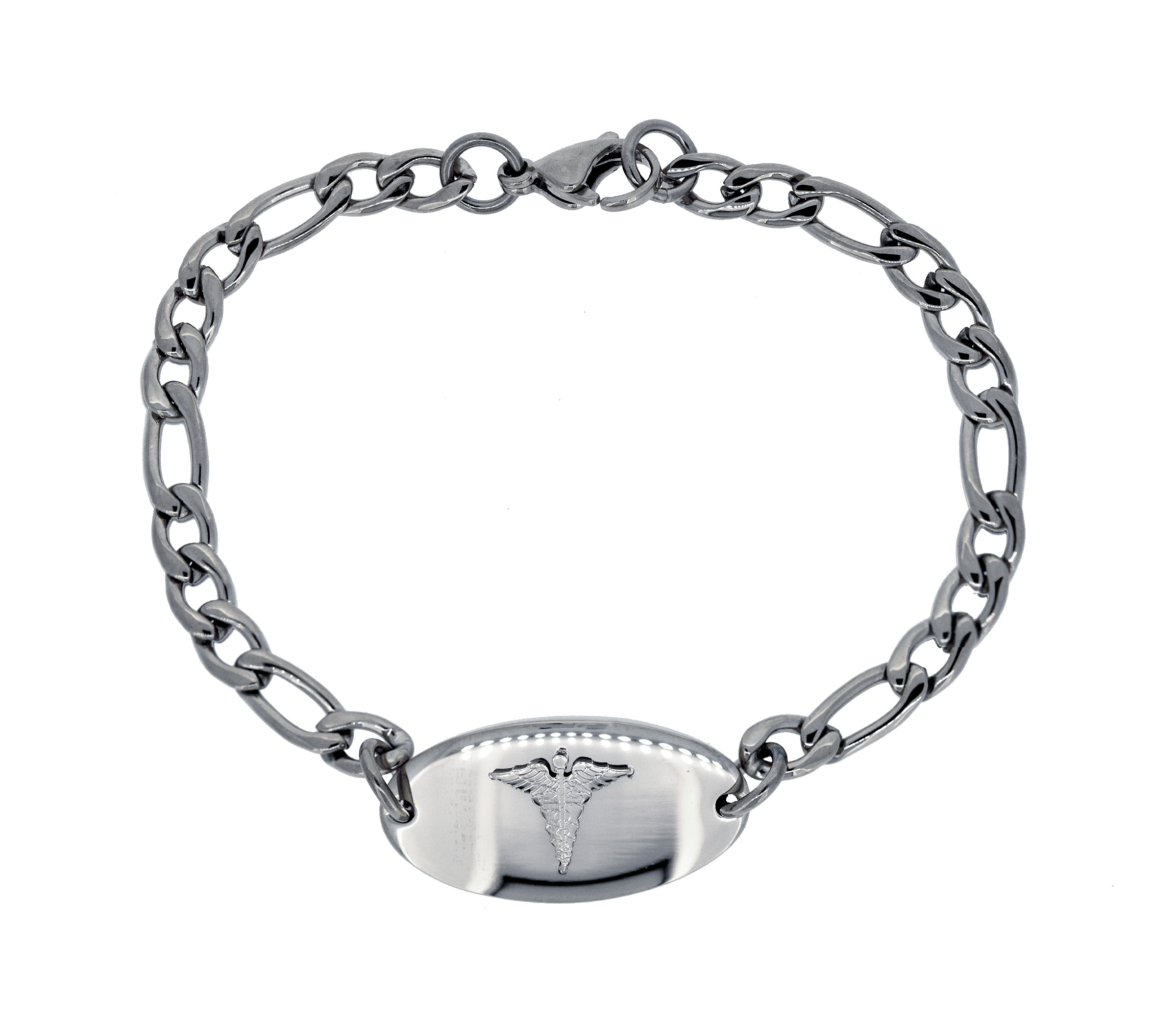 BRAC ACIER CUIR BRUN TRESSE 8.5'' - AZ SSB395W - AREZZO