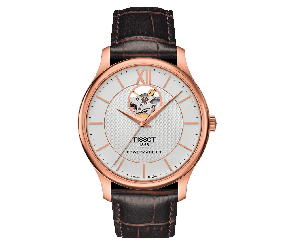 TISSOT TRADITION OPEN HEART 40MM - T0639073603800 - Tissot